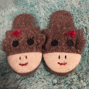 Sock monkey slippers